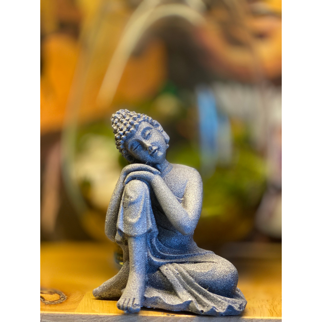 Tượng Phật An Nhiên Giả Đá size Trung - Cao 11cm