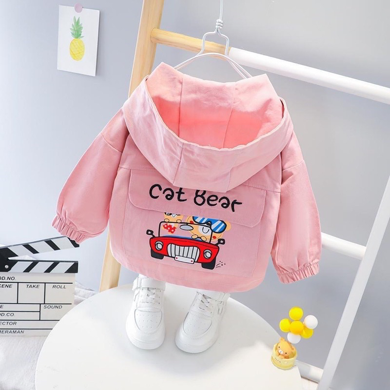 Áo khoác cho bé🐷,áo khoác in hình gấu vs ô tô ngộ nghĩnh và đáng yêu