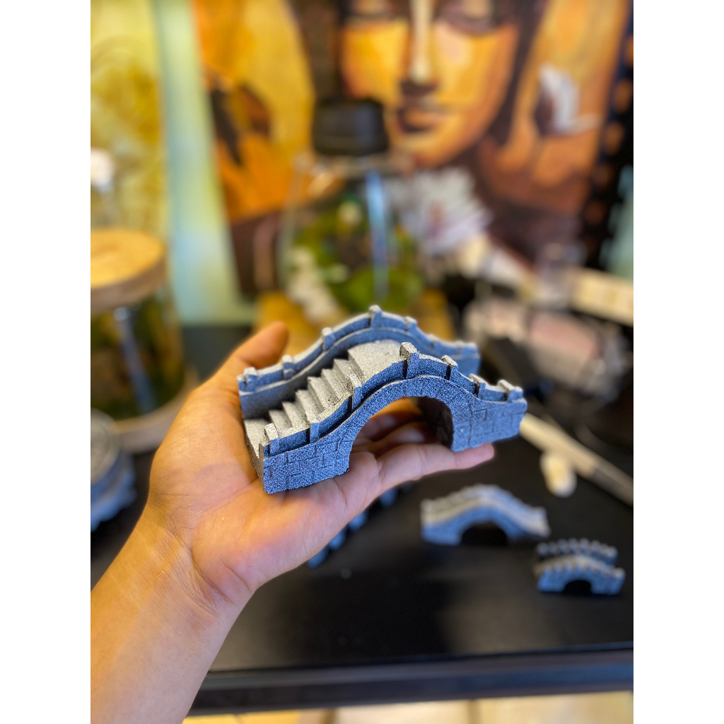 Bộ Cầu Giả Đá 4 Size Mini Trang Trí Terrarium, Tiểu Cảnh