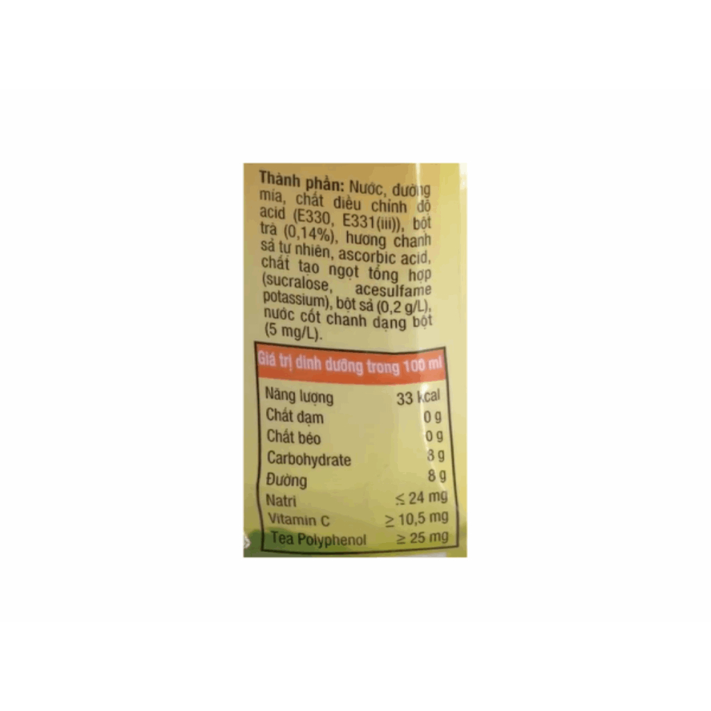 Thùng 24 chai nước trà FUZE TEA+ chanh sả 450ml / Lốc 6 chai nước trà FUZE TEA chanh sả 450ml