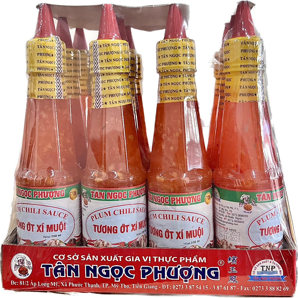 Tương Ớt Xí Muội  chai nhựa  250ml Tân Ngọc Phượng Tan Ngoc Phuong