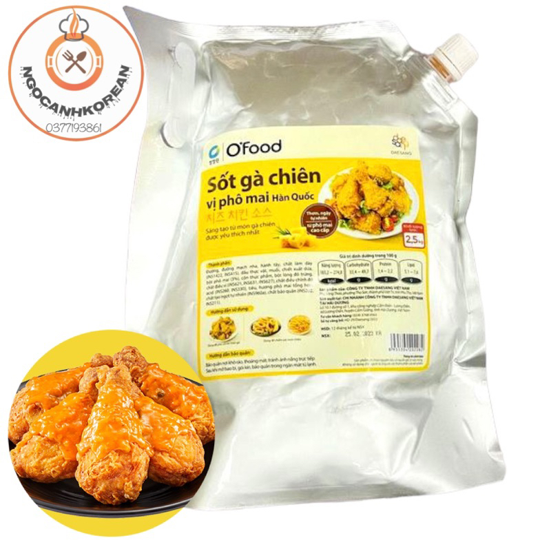 Sốt gà rán vị phô mai 2.5kg O’Food