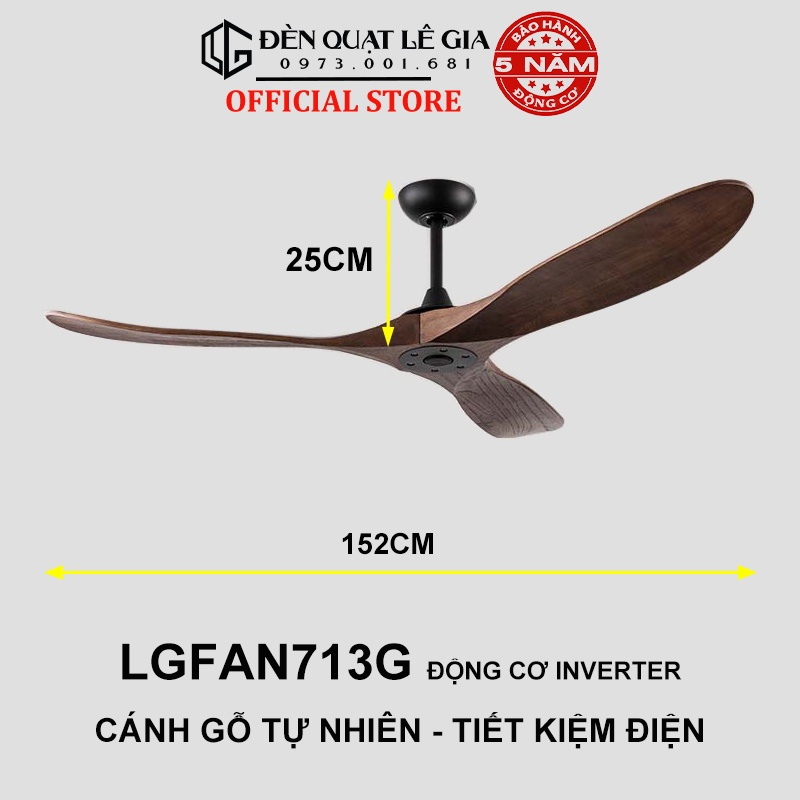 Mẫu Quạt Trần Cánh Gỗ Trang Trí Phòng Khách Đẹp Phong Cách Đông Dương INDOCHINE STYLE