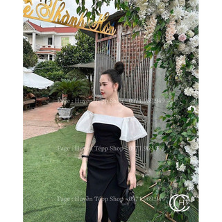 ĐẦM MIDI BẸT VAI XẺ ĐÙI