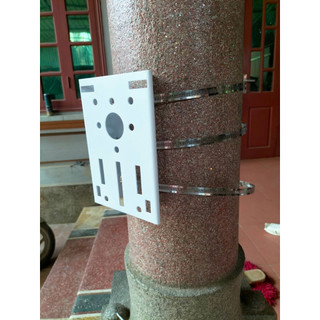 Bích bắt cột sắt gắn camera , mặt bích bắt cột gắn chân đế camera
