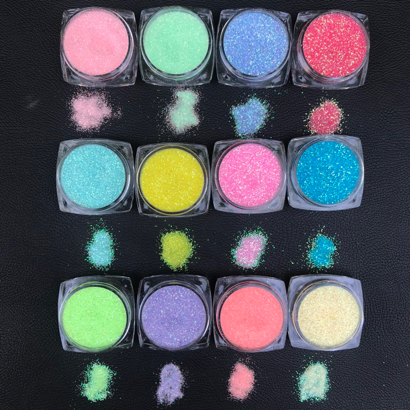 Nhũ cát rắc móng kim tuyến nail ngũ sắc siêu sáng