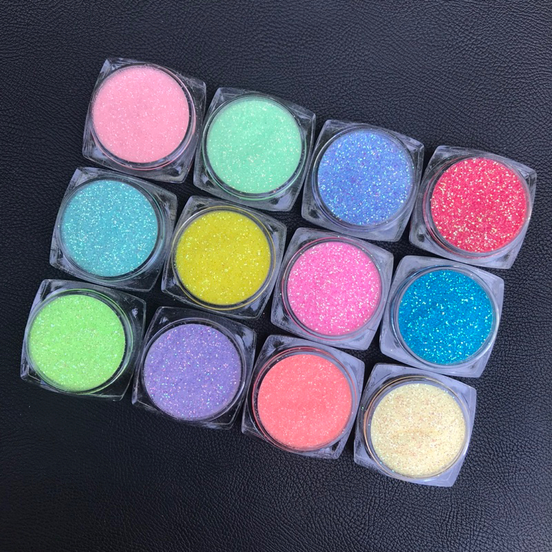 Nhũ cát rắc móng kim tuyến nail ngũ sắc siêu sáng