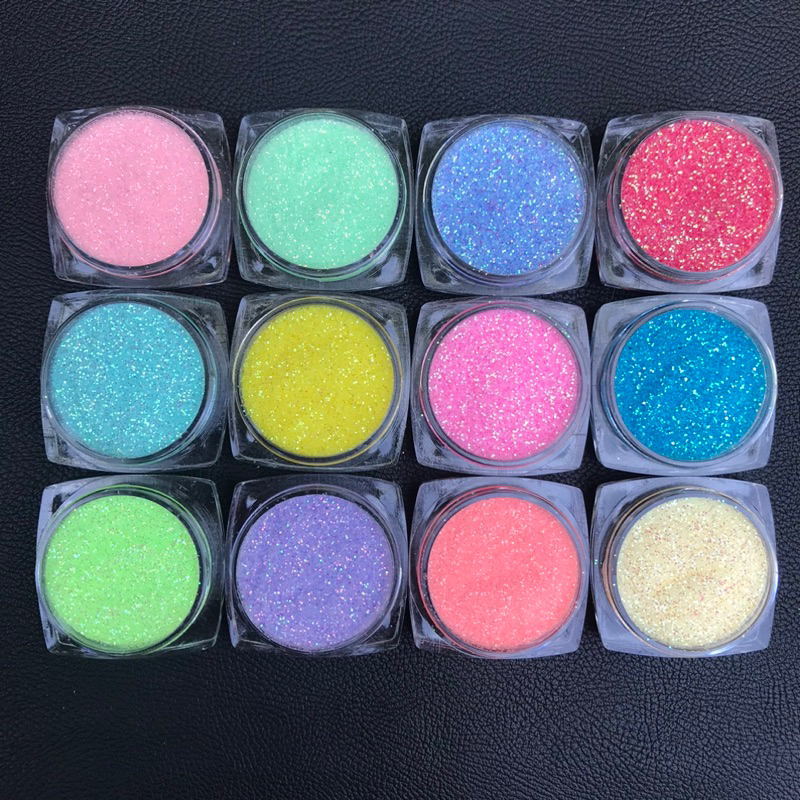 Nhũ cát rắc móng kim tuyến nail ngũ sắc siêu sáng