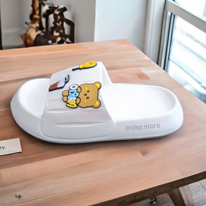 Dép bánh mì cross nữ quai ngang  độn đế gợn sóng cao 5cm chất liệu EVA cao cấp siêu nhẹ- D324