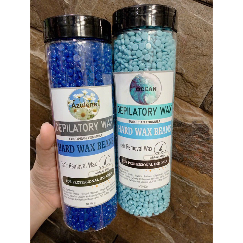 Sáp wax lông hạt đậu HARD WAX BEANS hộp 400g