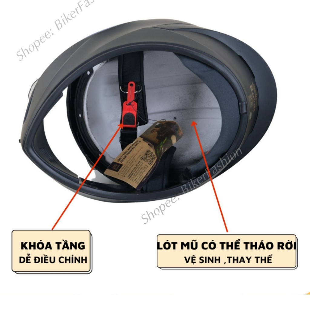 Mũ bảo hiểm fullface Royal M266 2 kính, bảo hành 12 tháng