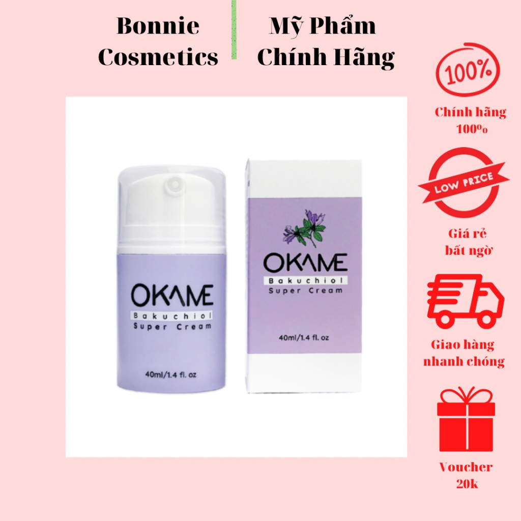 Kem Dưỡng Chống Lão Hoá, Săn Chắc Da Okame 1% Bakuchiol Super Cream 40ml