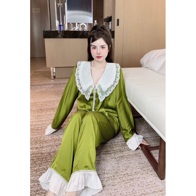 Sét đồ ngủ pijama thiết kế siêu sang, mẫu mã đa dạng- chất lụa mịn mát
