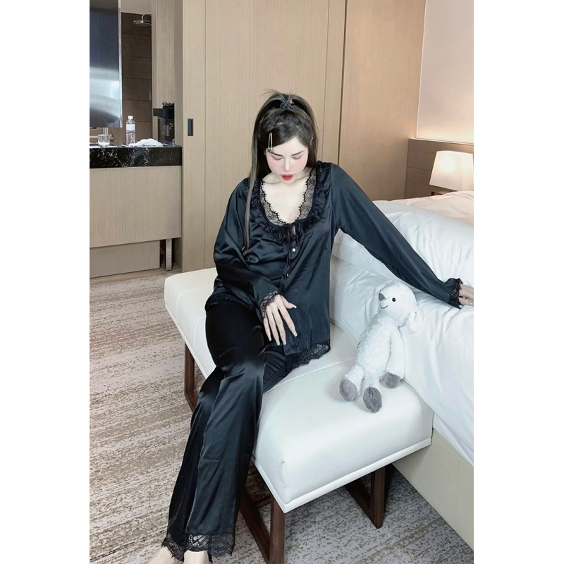 Sét đồ ngủ pijama thiết kế siêu sang, mẫu mã đa dạng- chất lụa mịn mát