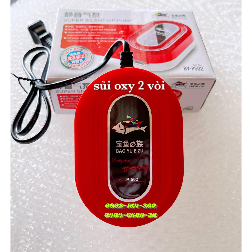 Máy sủi oxy siêu êm 1 vòi , 2 vòi , baoyu BY-P502 , quanlong QL-705 | QL-708