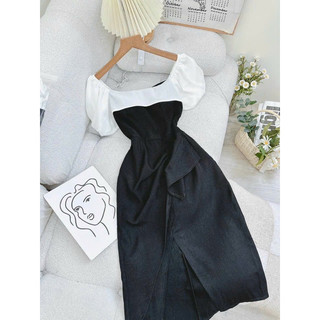 ĐẦM MIDI BẸT VAI XẺ ĐÙI
