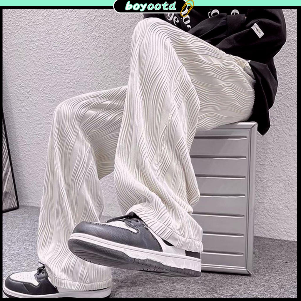 Quần nam ống rộng dài quần ống suông Phong Cách Hàn Quốc Dành Cho Nam nữ Unisex dành cho nam nữ mẫu mới phong cách