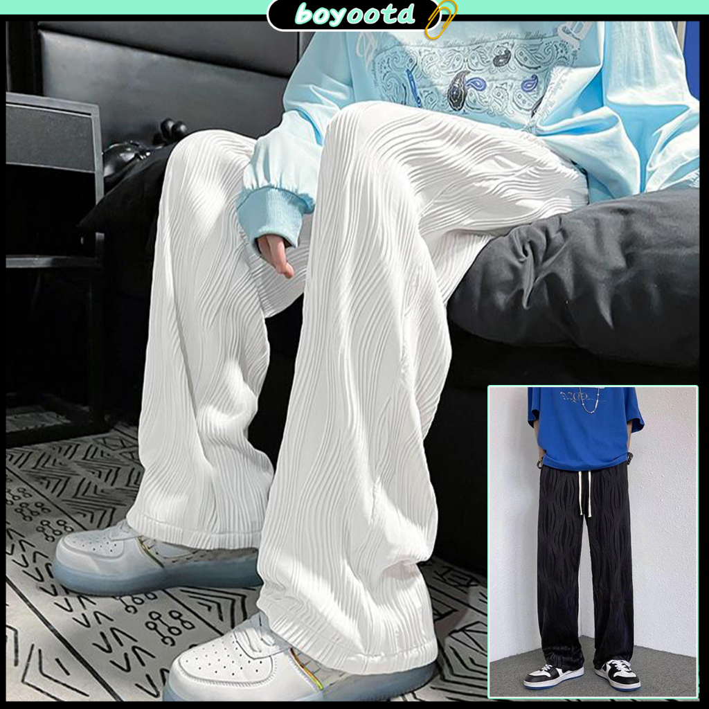 Quần nam ống rộng dài quần ống suông Phong Cách Hàn Quốc Dành Cho Nam nữ Unisex dành cho nam nữ mẫu mới phong cách