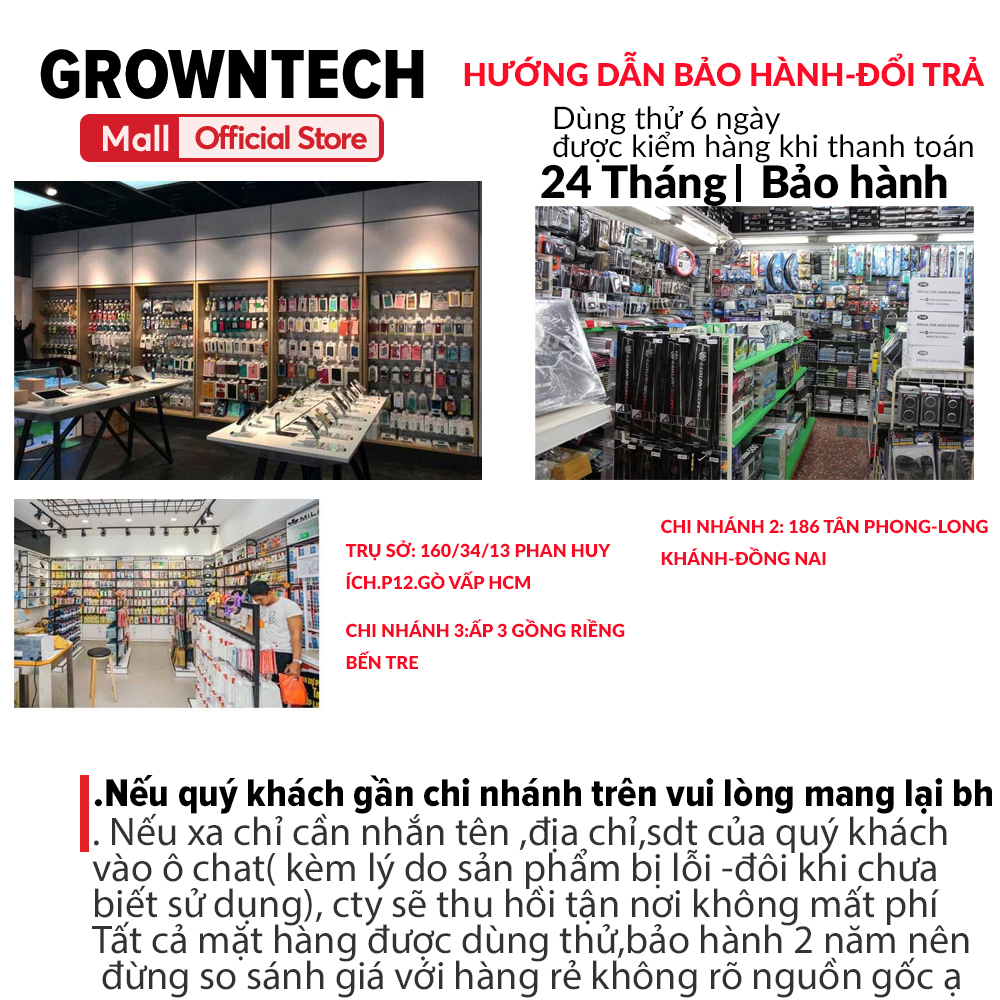 Loa bluetooth kiêm pin dự phòng GrownTech Charge 2+ mini, bass mạnh