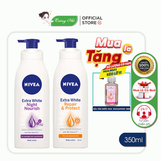 Sữa dưỡng thể dưỡng trắng, phục hồi da nivea extra white body lotion 350ml - 400ml