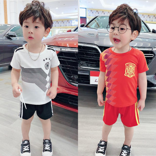 (Mua 3 giảm 5%) Bộ Quần Áo Bóng Đá Cộc Tay Cho Bé Trai Và Bé Gái Size Từ 8 Đến 26kg - 2901 [ĐẢM BẢO CHẤT LƯỢNG]