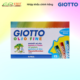 Hộp bút sáp 12 màu nhập khẩu italy giotto olio fine 294000