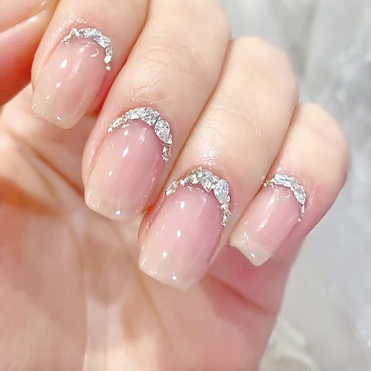 Sét đá chân nhọn mini, đá chạy viền móng