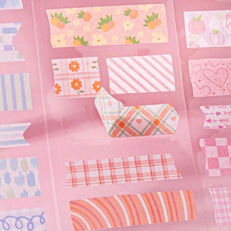 Chiết băng keo trang trí washi tape nhiều màu