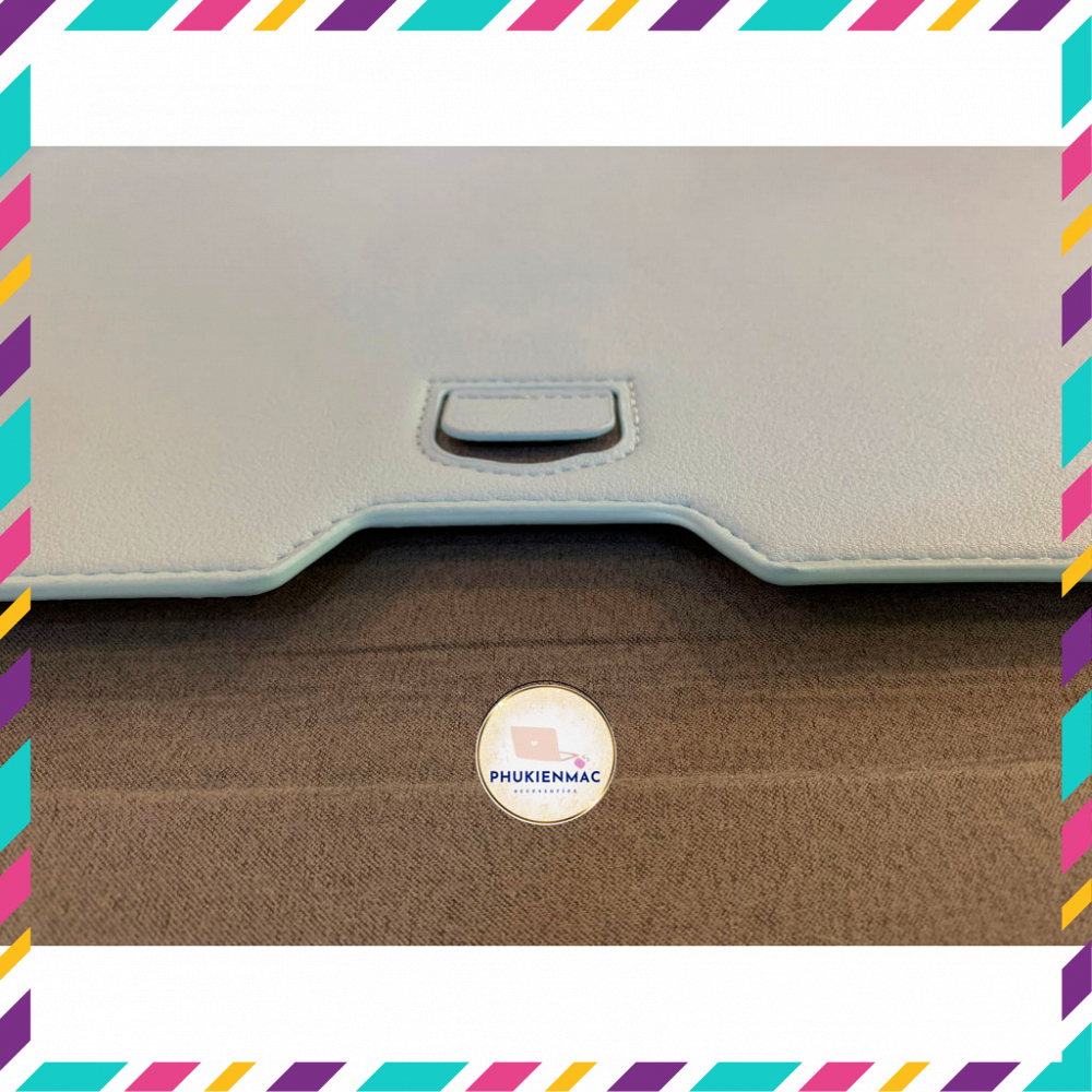 Túi đựng Laptop Macbook 13/14 inch chất liệu Da PU Mềm màu Xanh đa công dụng | BigBuy360 - bigbuy360.vn