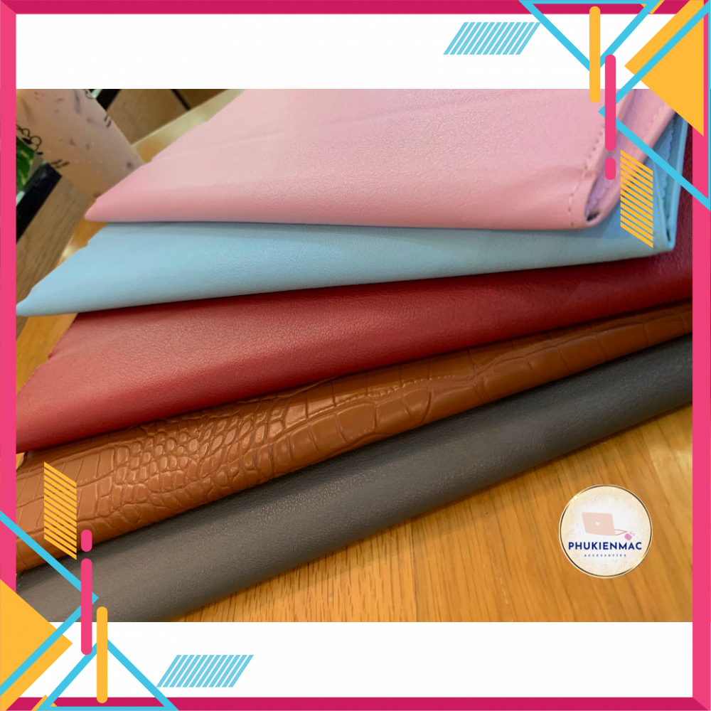 Túi đựng Laptop Macbook 13/14 inch chất liệu Da PU Mềm màu hồng phấn đa công dụng | BigBuy360 - bigbuy360.vn