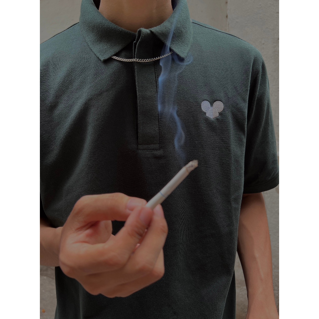 ÁO LOGO POLO đỏ nam basic CHUOTTRANG