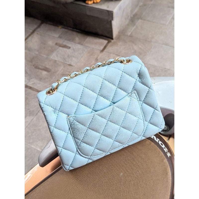 Túi chaleo xanh pastel