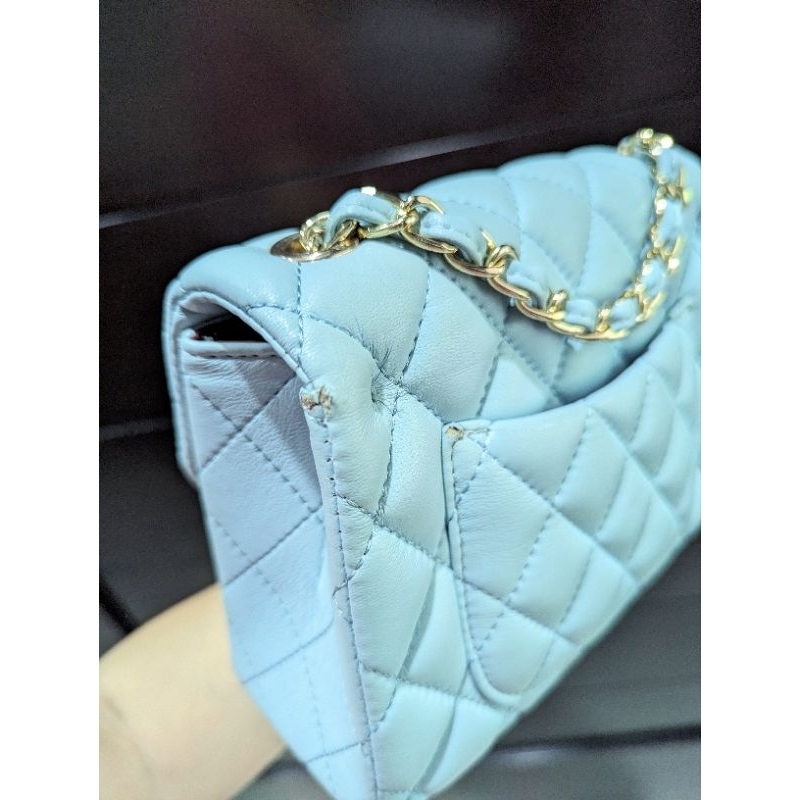 Túi chaleo xanh pastel