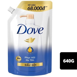 Dầu gội dove 640g túi