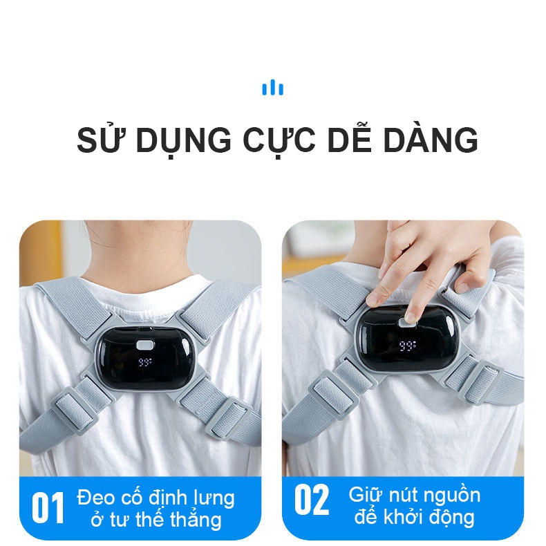 Đai chống gù lưng trẻ em và người lớn cảm biến thông minh