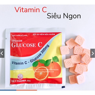 Kẹo ngậm Vitamin C Glucose - thơm ngon bổ dưỡng - kẹo ngậm tuổi thơ