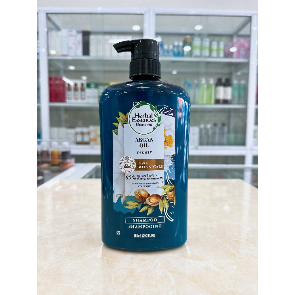 Dầu Gội Phục Hồi Tóc Hư Tổn Chiết Xuất Tinh Dầu Herbal Essence Argan Oil 865ml