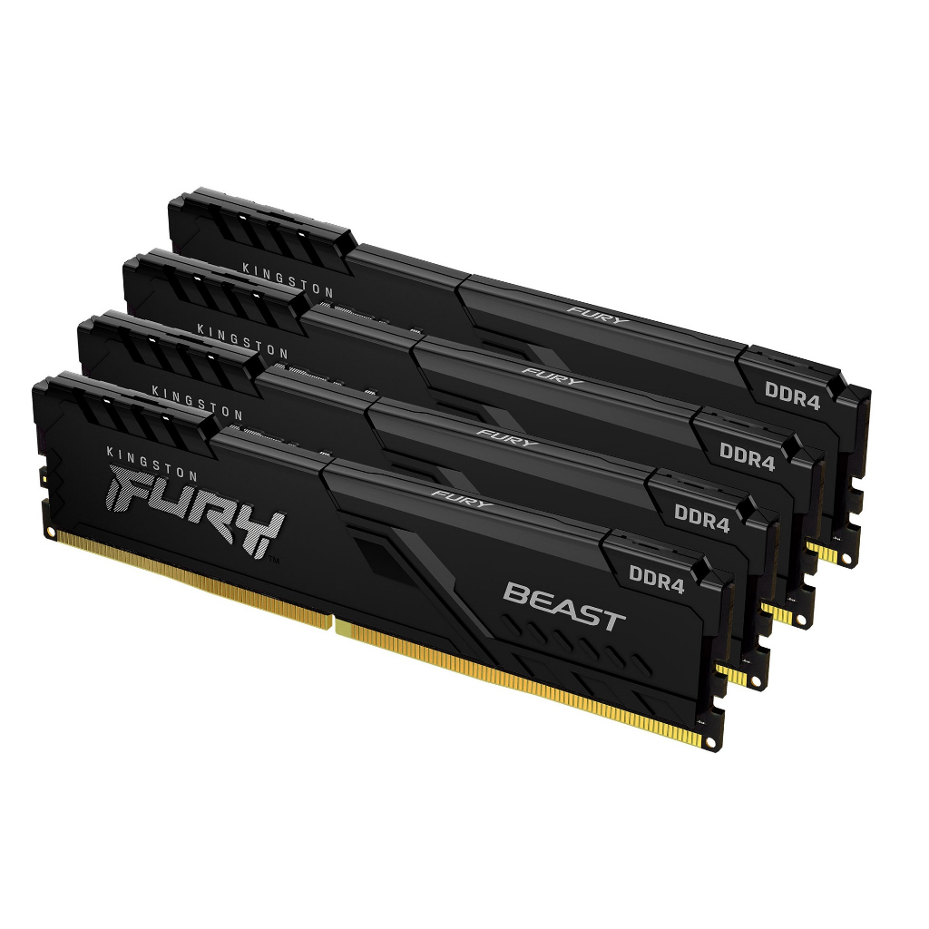 Ram Fury Beast Black 16GB (1x16) 3200MHz DDR4 Tản Nhiệt Kép - Bảo hành 36 tháng | BigBuy360 - bigbuy360.vn