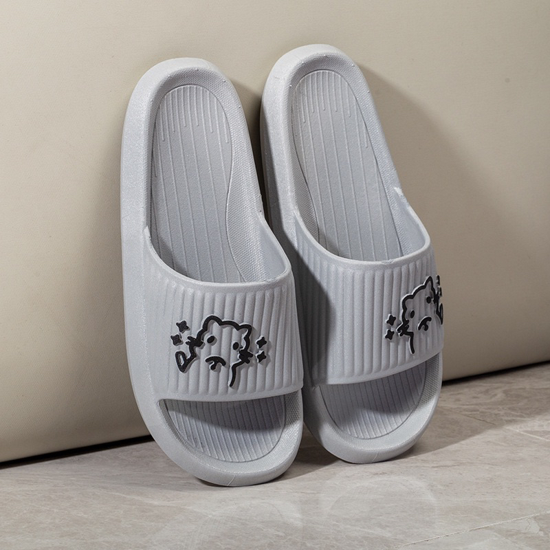 Dép quai ngang đúc liền hình con mèo đi trong nhà, đi chơi, văn phòng