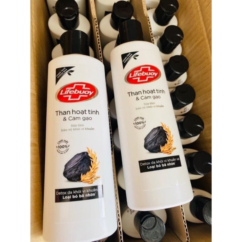 Sữa Tắm Dove, Lifebuoy Than Hoạt Tính 200g