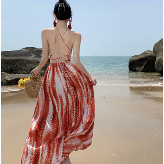 [HÀNG QC] Đầm maxi thổ cẩm đan lưng