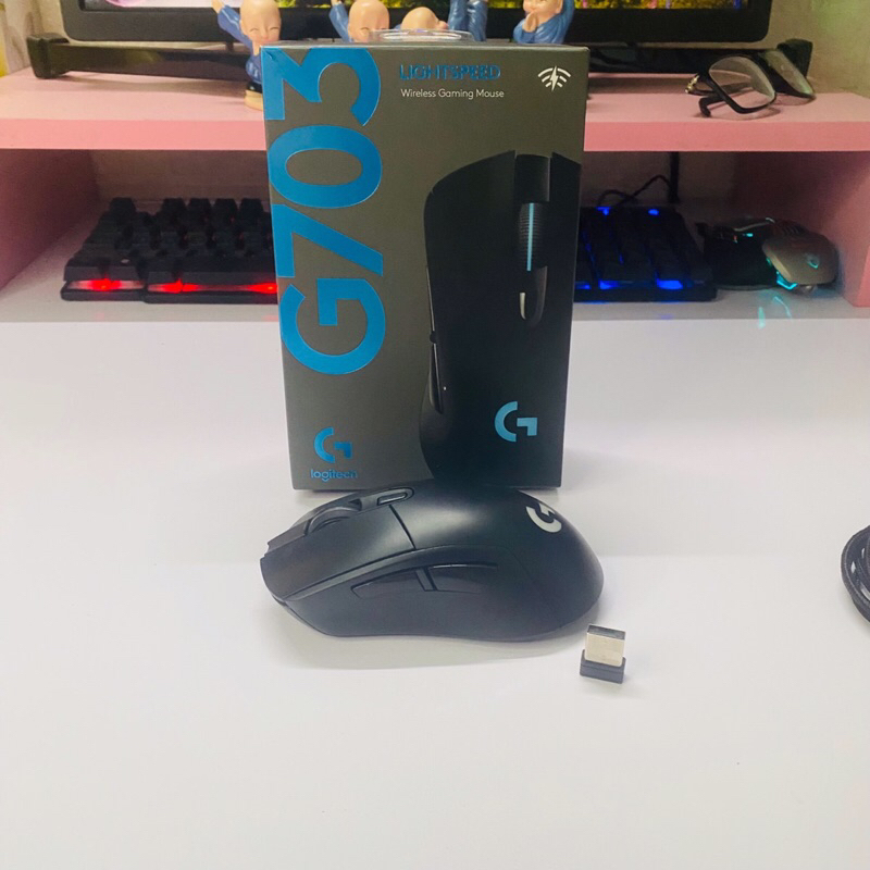 Chuột Máy Tính Gaming Không Dây LED RGB Wireless LOGITECH G703 Chuột PC Laptop Mouse Chơi Game Văn Phòng