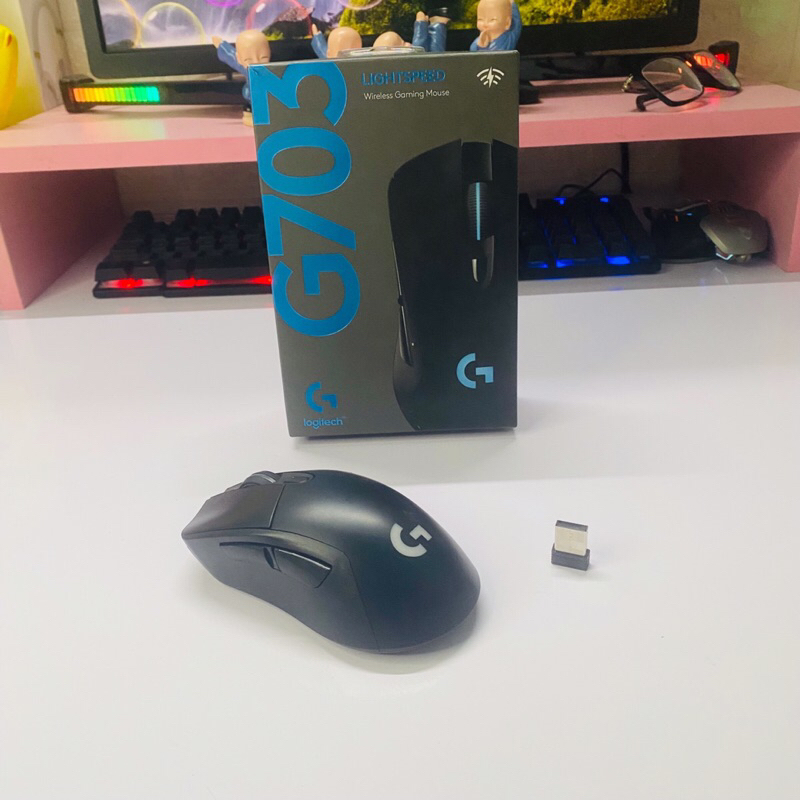 Chuột Máy Tính Gaming Không Dây LED RGB Wireless LOGITECH G703 Chuột PC Laptop Mouse Chơi Game Văn Phòng