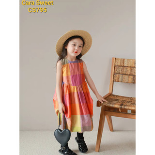 Váy đầm caro đẹp lạ, rực rỡ, siêu bắt mắt cho bé gái