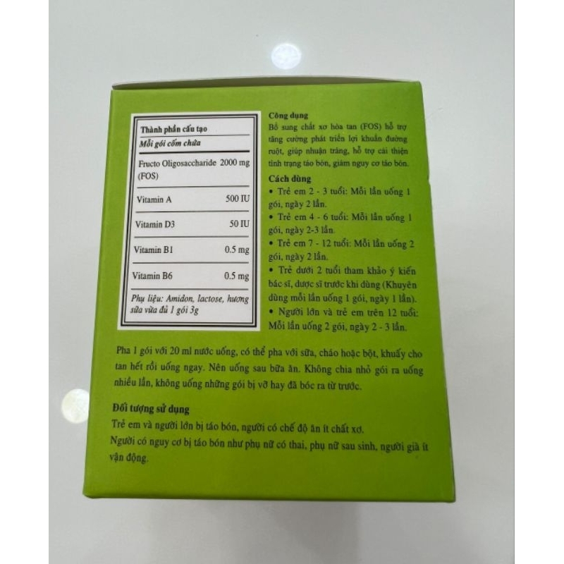 NATUFIB chất sơ hòa tan và các Vitamin