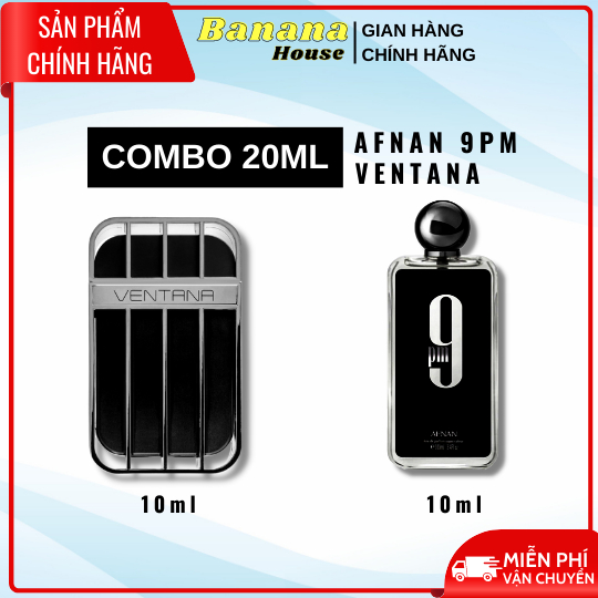 Combo 20ml Nước Hoa Nam Chàng Bad Boy Chính Hiệu 9PM Vs Ventana