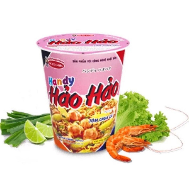 Thùng 24 Ly Mì Handy Hảo Hảo Tôm Chua Cay 67gr