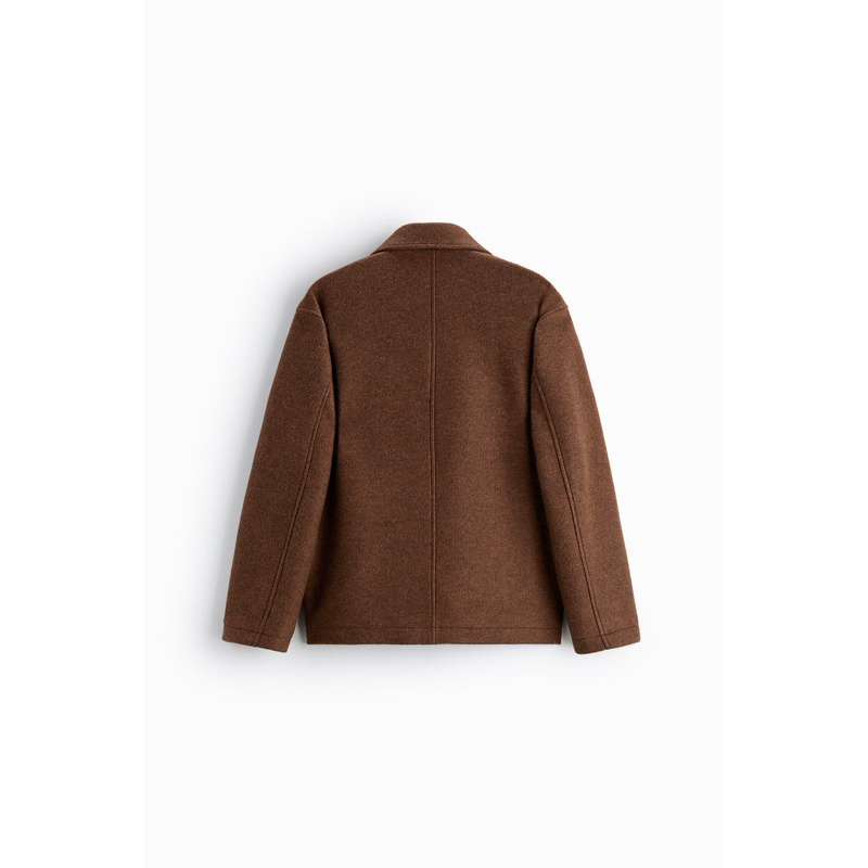 Áo dạ nam Zara authentic  SYNTHETIC WOOL WITH POCKETS size S