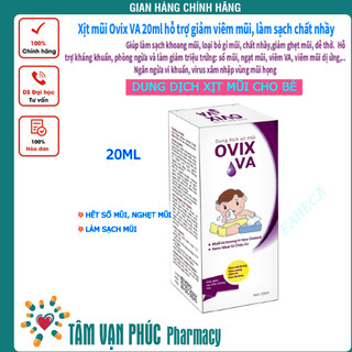 Xịt mũi ovix va cho trẻ em 20ml - ovix dược sĩ phạm linh