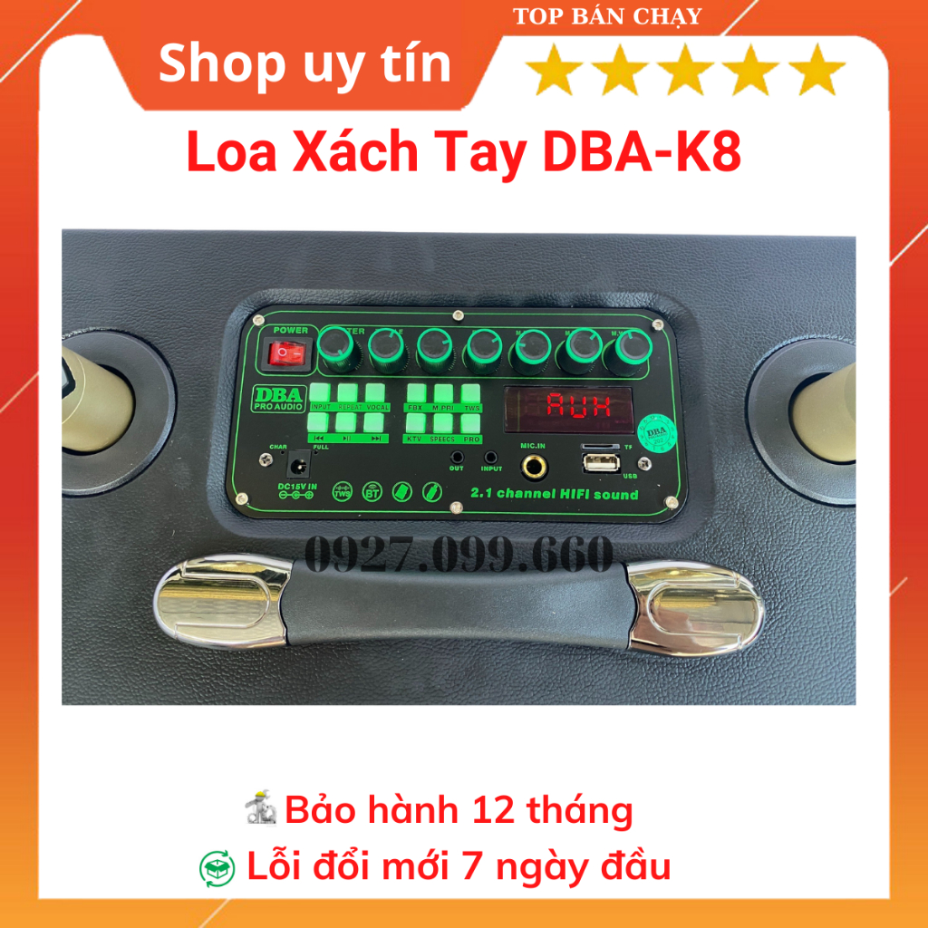 Loa karaoke xách tay DBA-K8 và DBA-K28 bass sâu ấm, loa karaoke di động .Bảo hành 12 tháng